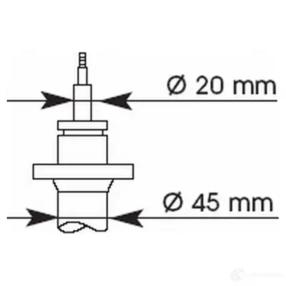 Амортизатор KAYABA 663500 899985 4909500530863 6I5J O5 - Изображение 1