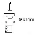 Амортизатор KAYABA 4909500159323 X3 N1JR 334045 896548 - Изображение 1