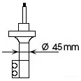 Амортизатор KAYABA 4909500068489 H QDKW0 899628 632073 - Изображение 1