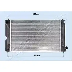 Радиатор охлаждения двигателя JAPANPARTS 1495018 TDN1 LSZ RDA153111 NR6XFUZ