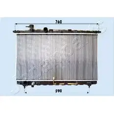 Радиатор охлаждения двигателя JAPANPARTS C9XZVT O 1495174 BVR2IOO RDA283094 изображение 0