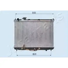 Радиатор охлаждения двигателя JAPANPARTS RDA333029 7VL73R VV LFN 1495235 изображение 0