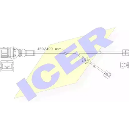 Датчик износа тормозных колодок ICER 29126 610355 E C 1510013 29 119 изображение 0