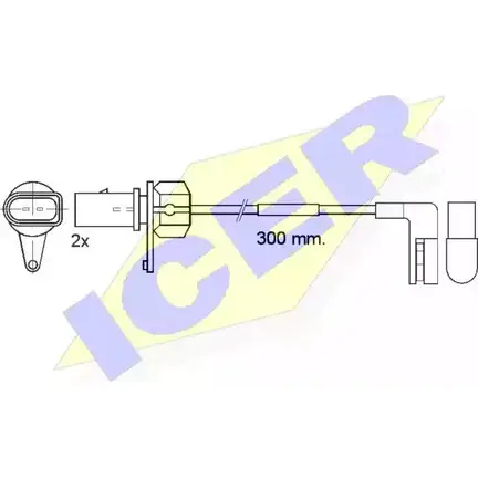 Датчик износа тормозных колодок ICER 25158 2 4606 610507 E C 1510085