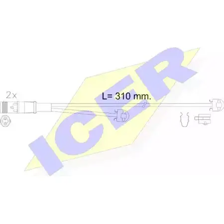 Датчик износа тормозных колодок ICER 610613 E C F4R4IN 246 81 1510136
