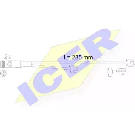 Датчик износа тормозных колодок ICER 24 681 610614 E C 7FNEJ9 1510137