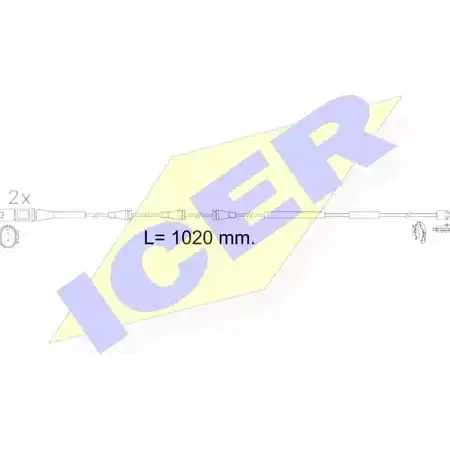 Датчик износа тормозных колодок ICER 24172 1510145 610623 E C 2417 0