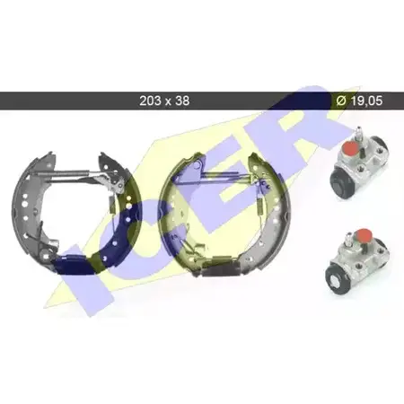 Тормозные колодки, комплект ICER 79KT0007 C L5 5AMK 1510911 55YD7GD