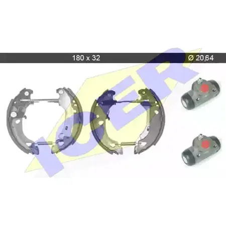 Тормозные колодки, комплект ICER 79KT0012 C 1510916 984D3 M22UB 0I изображение 0