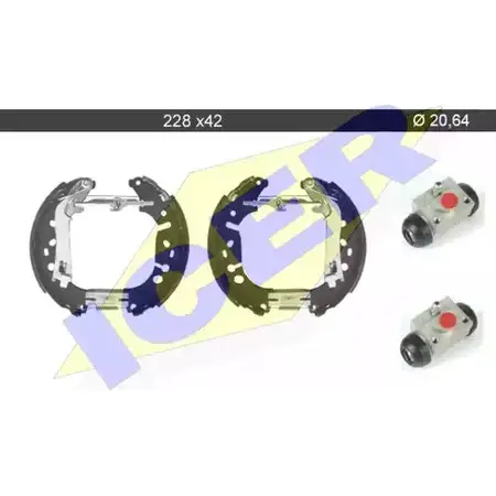 Тормозные колодки, комплект ICER 1510921 PHU GD 79KT0017 C LC04NP изображение 0