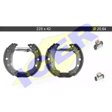 Тормозные колодки, комплект ICER X6M6B 79KT0045 C 1510949 31 57E