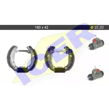 Тормозные колодки, комплект ICER 3F4 MKL 1510960 1V6D3 79KT0056 C изображение 0