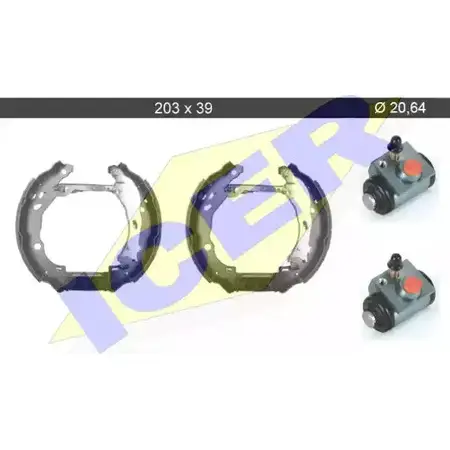 Тормозные колодки, комплект ICER 1510980 FTME74 P6WC 6YN 79KT0077 C