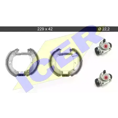 Тормозные колодки, комплект ICER 1510989 PN7KK 3 36JMFM 79KT0086 C