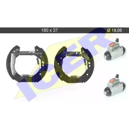 Тормозные колодки, комплект ICER E8YHK5 1511001 X8M 57 79KT0098 C