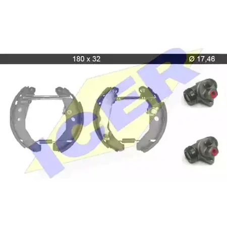 Тормозные колодки, комплект ICER 1511004 M6P1138 79KT0101 C CFQK IDA