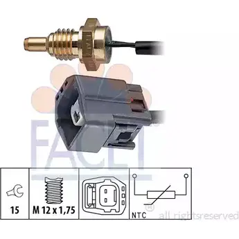 Датчик температуры охлаждающей жидкости FACET KW 530 295 EPS 1.830.295 7.3295 1514012 изображение 0