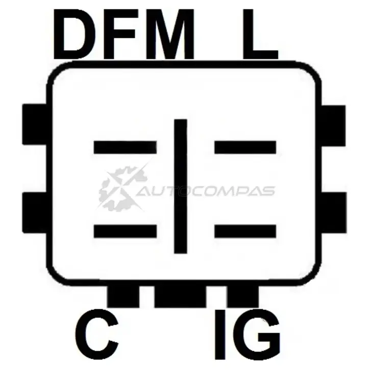 Щетки генератора с регулятором UTM RM3119A 1440712933 5QRT PV изображение 2