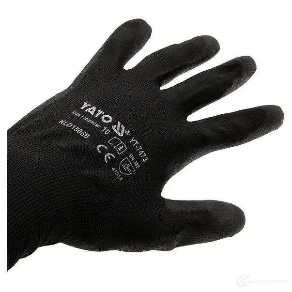Перчатки защитные YATO 1438001533 YT7473 GR3XQ N изображение 2