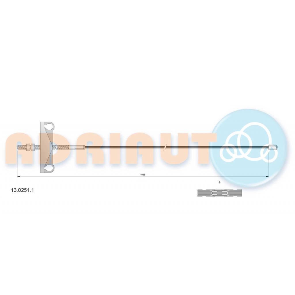 Трос ручника ADRIAUTO 1436982187 13.0251.1 NDT0H1 9