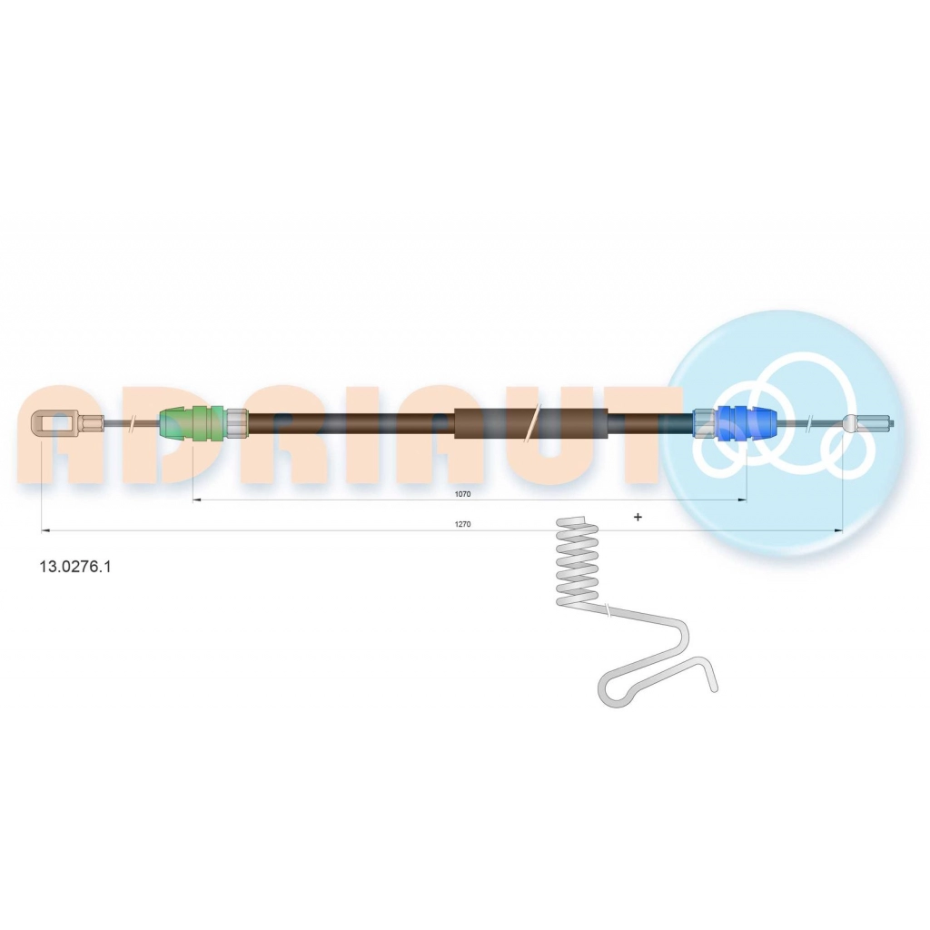 Трос ручника ADRIAUTO 1440937405 FB1C GT 13.0276.1 изображение 0