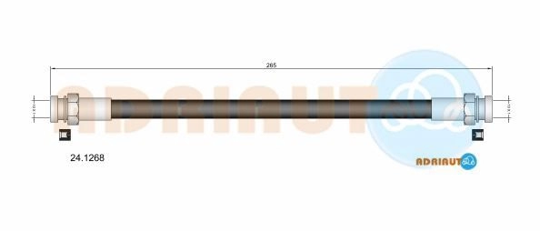 Тормозной шланг ADRIAUTO 1436979125 8 0W3LG 24.1268 изображение 0