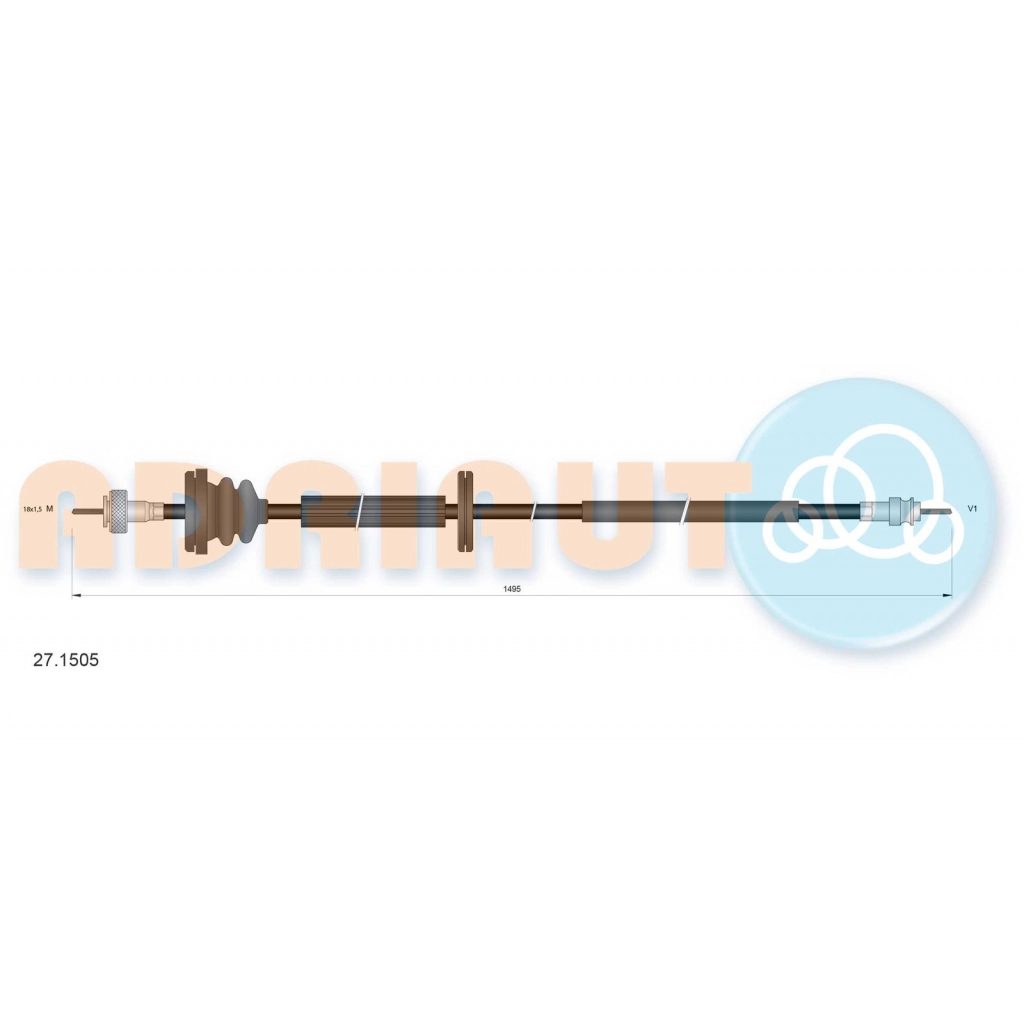 Тросик спидометра ADRIAUTO 27.1505 78YL T 1436984484 изображение 0