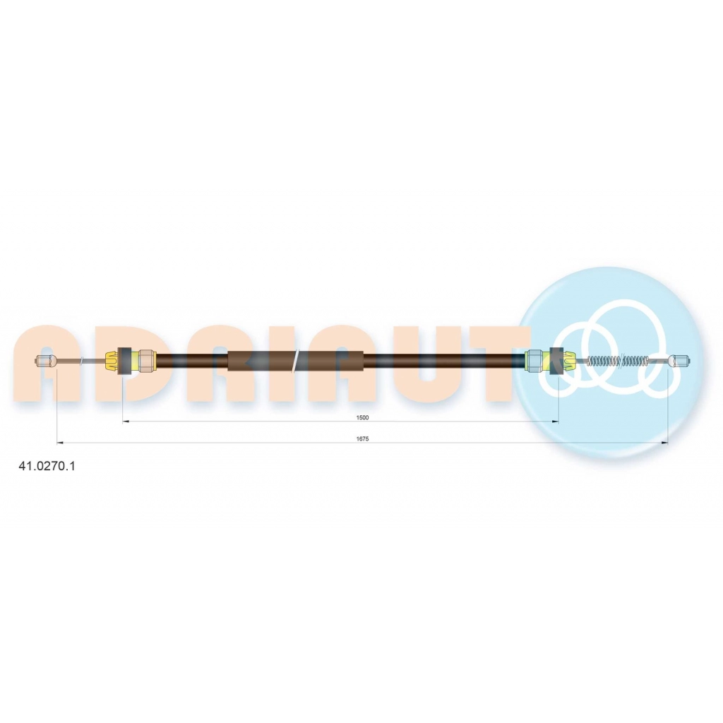 Трос ручника ADRIAUTO 1436981728 41.0270.1 K0 NQ1 изображение 0