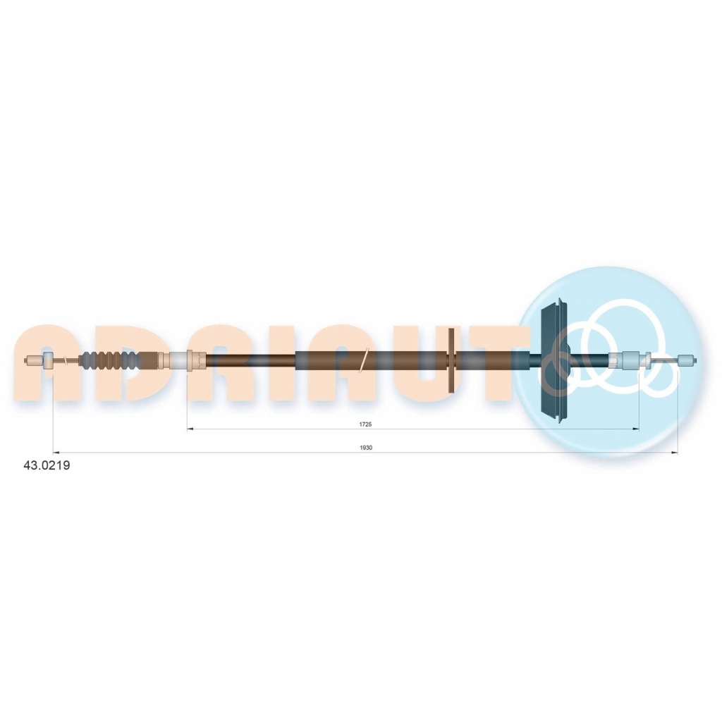 Трос ручника ADRIAUTO NX4B3 JX 43.0219 1436983633 изображение 0