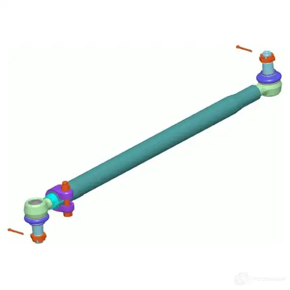 Продольная рулевая тяга LEMFORDER 451415 38238 01 4047437456020 2ZF 0N1