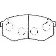 Тормозные колодки дисковые, комплект AISIN ZGTF B A1N020 1578275 5411450665063 изображение 0