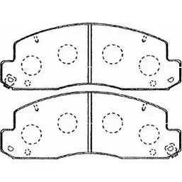 Тормозные колодки дисковые, комплект AISIN 1578297 5411450665131 A1N060 W MJHIS8 изображение 0