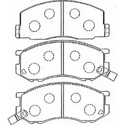 Тормозные колодки дисковые, комплект AISIN A1N078 5411450694315 1578305 KDK9V Z