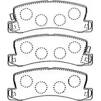 Тормозные колодки дисковые, комплект AISIN 5411450665339 A2N094 1578369 92J6I V