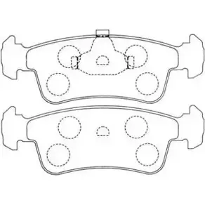 Тормозные колодки дисковые, комплект AISIN ASN-116 5411450605373 1578653 EDCM8W 1 изображение 0