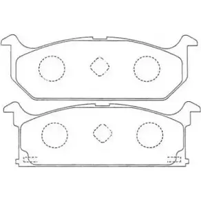 Тормозные колодки дисковые, комплект AISIN ASN-143 5MA ZD18 1578663 5411450605526 изображение 0