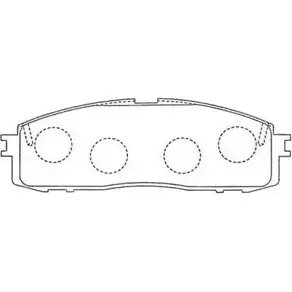 Тормозные колодки дисковые, комплект AISIN 5411450605540 ASN-146 2A SSB 1578667 изображение 0