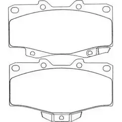 Тормозные колодки дисковые, комплект AISIN 1578691 5411450605977 ASN-199 54 QBW изображение 0