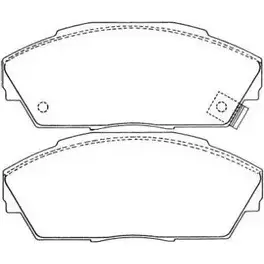 Тормозные колодки дисковые, комплект AISIN ASN-200 1578692 5411450605984 J9 4IF