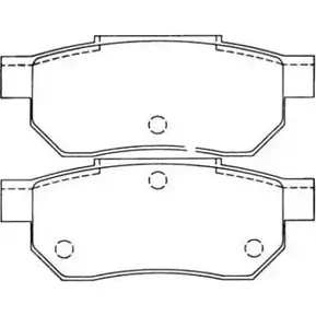 Тормозные колодки дисковые, комплект AISIN ASN-2011 DK 7C7V 1578699 5411450606103 изображение 0