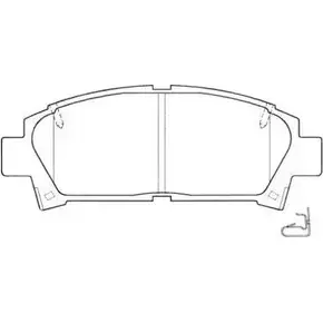 Тормозные колодки дисковые, комплект AISIN 1578721 A4JEE 0 ASN-2039 5411450606394
