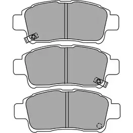 Тормозные колодки дисковые, комплект AISIN ASN-2051 1578729 5Y2A 02X 5411450606530 изображение 0