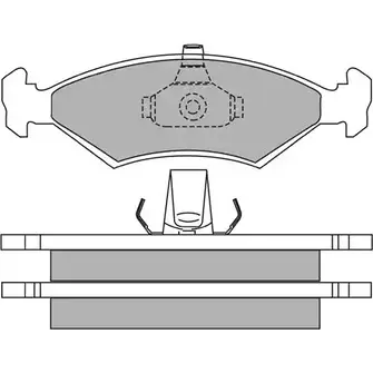Тормозные колодки дисковые, комплект AISIN 1578741 5411450606707 ANECK N4 ASN-2069 изображение 0