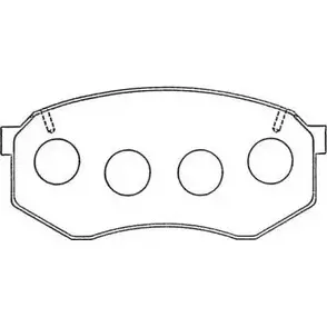 Тормозные колодки дисковые, комплект AISIN 5411450608404 1578854 V4JAQG I ASN-260