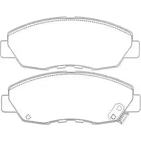 Тормозные колодки дисковые, комплект AISIN 1578860 P 8R9EW 5411450608510 ASN-271 изображение 0