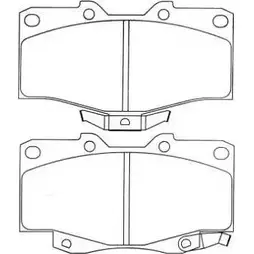 Тормозные колодки дисковые, комплект AISIN BY IZT 5411450608541 ASN-274 1578863 изображение 0