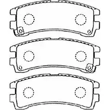 Тормозные колодки дисковые, комплект AISIN B2N050 1579013 P3Y2 C изображение 0