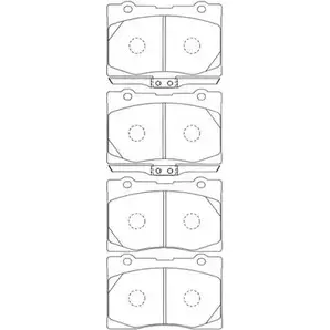 Тормозные колодки дисковые, комплект AISIN 1579962 C1N044 KP521 JT 5411450677721 изображение 0