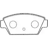Тормозные колодки дисковые, комплект AISIN Y1F5 SP D2N041 1581089