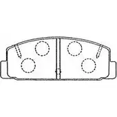 Тормозные колодки, дисковые, комплект AISIN W QRXSFY MMUMJ E2N033 1581906